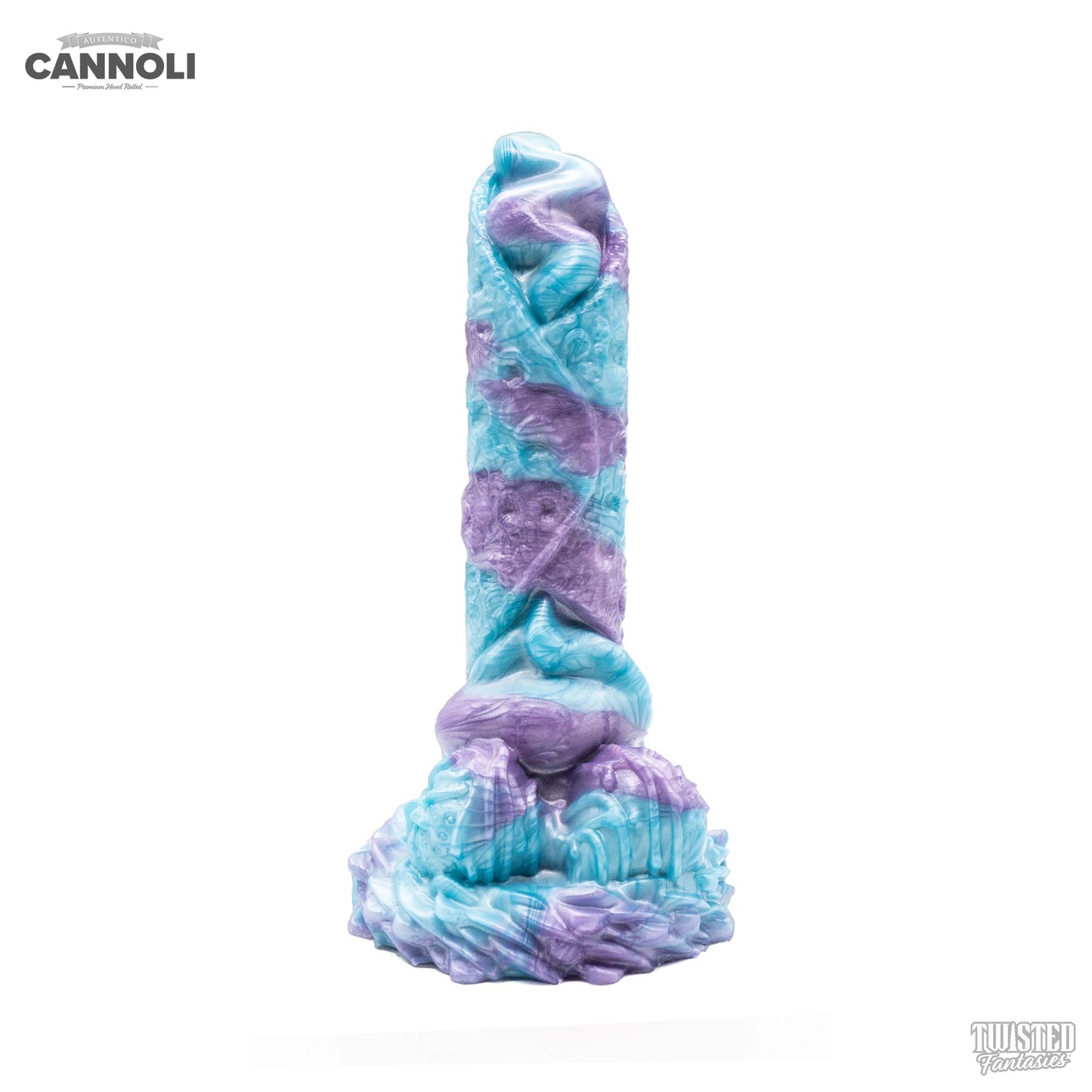 Cannoli Italian Pastry Dildo blue lilac marble