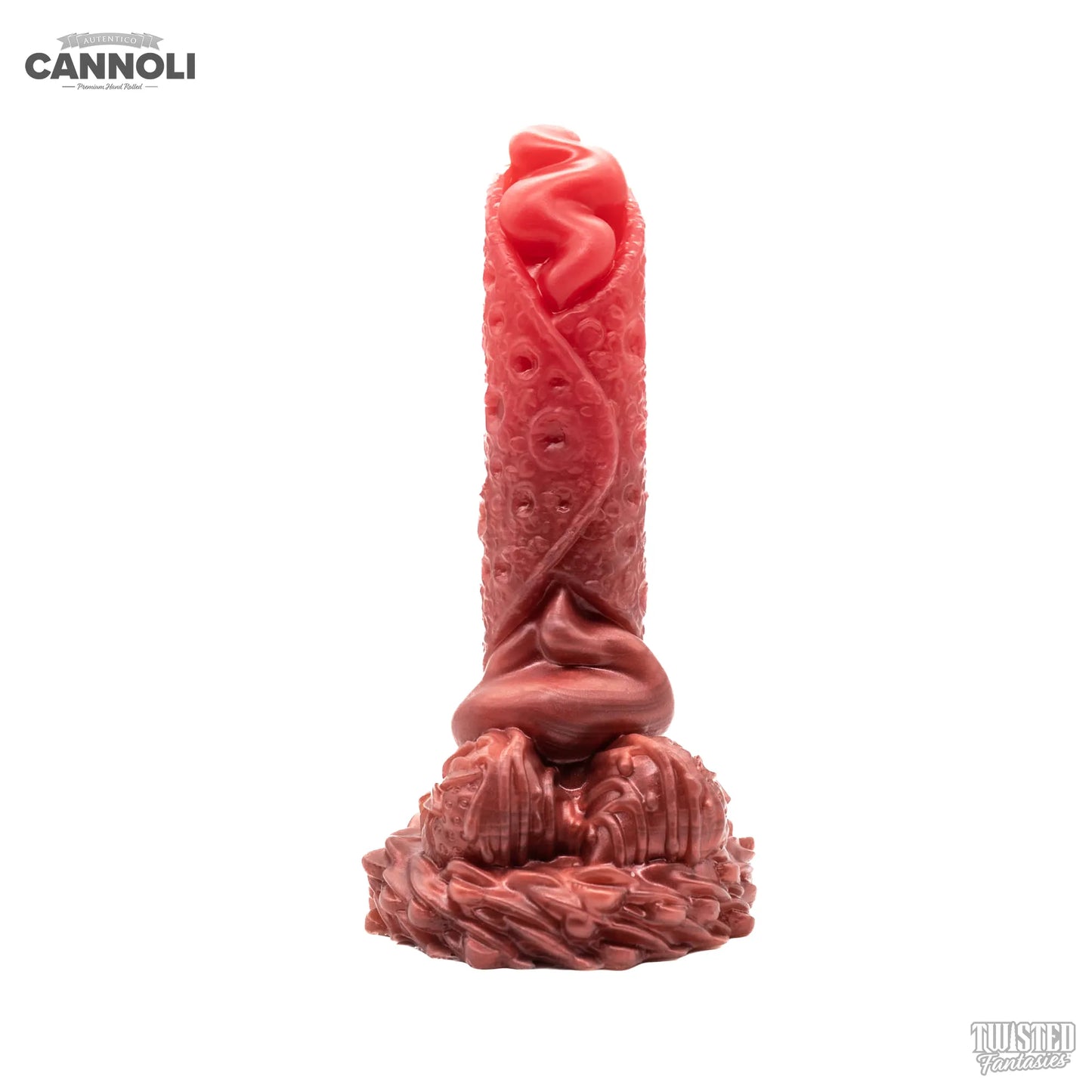 Cannoli Italian Pastry Dildo scarlet burgundy fade