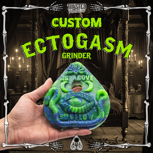Customize your own planchette inspired grinder sex toy. Handheld, this grinder sex toy fits securely in the palm of your hand for ultimate control. Choose your own colors, style, and firmness. Straps securely to any pillow, rolled-up blanket or towel.