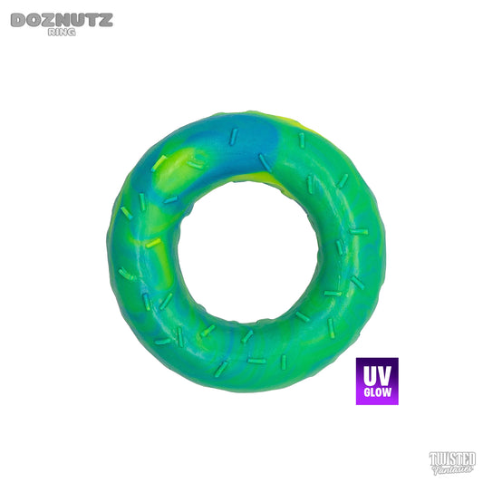 Doznutz Donut Cock Ring UV green and blue