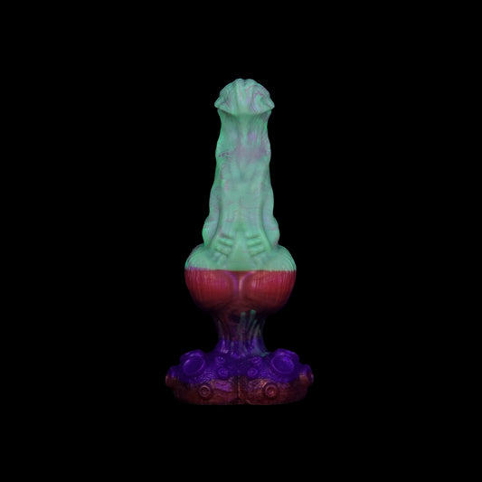 Premade DOMINUS the Knotted Demon Dildo - Medium - Suction Cup (UV)