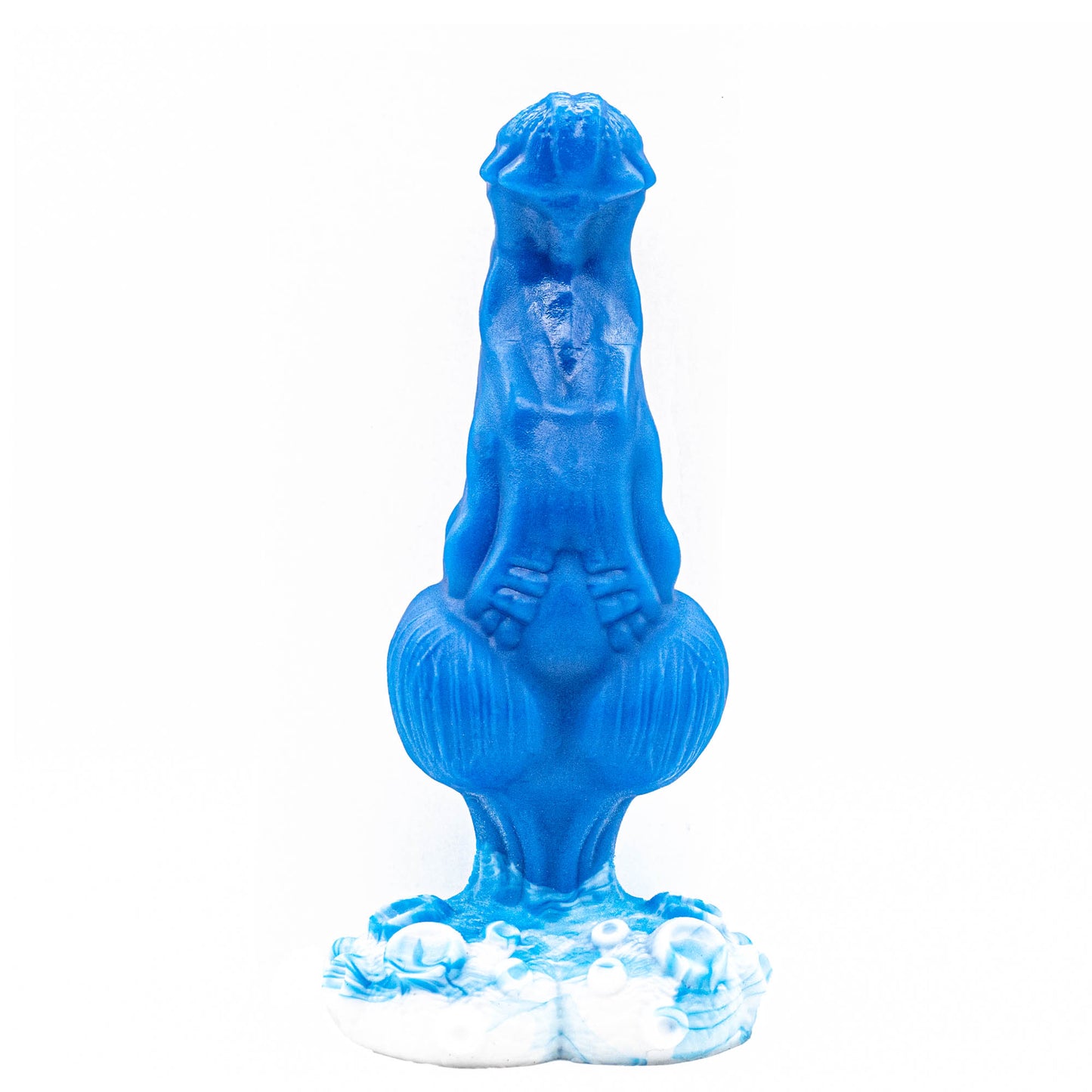 Dominus Knotted Creature Dildo in Blue and White fade