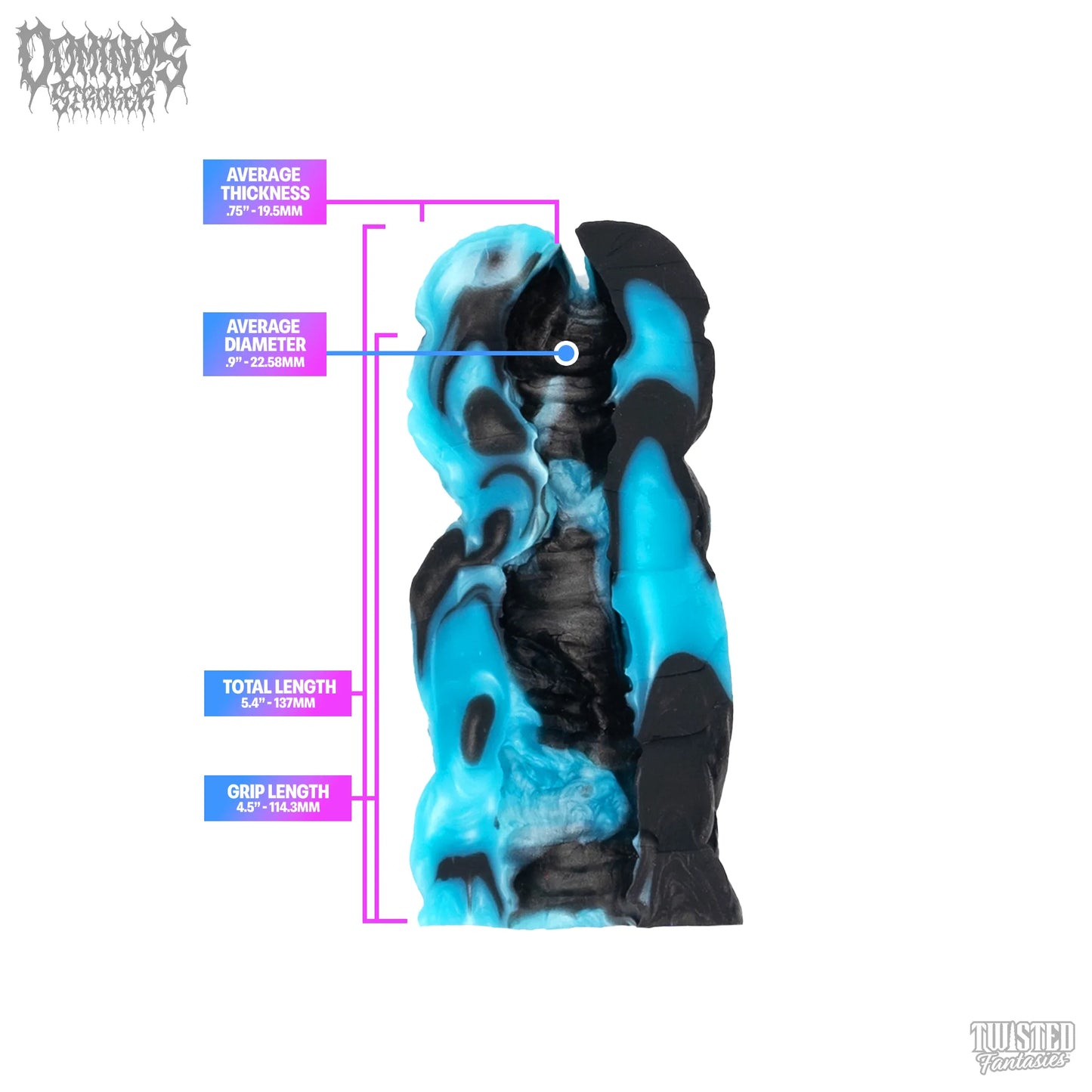 Dominus Slim Male Masterbator Measurements