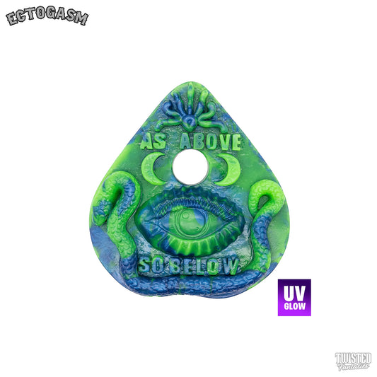 Ectogasm the Spooky Handheld Sex Toy Grinder blue green marble
