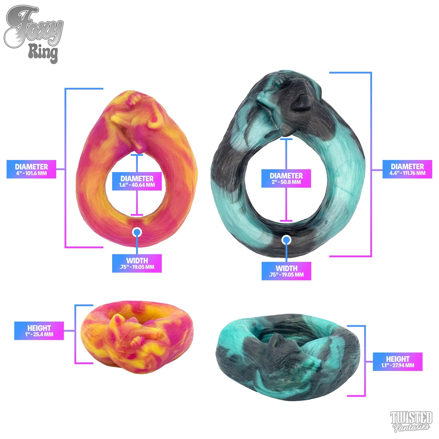 Blemished Ready to Ship Discounted-Cock Ring-Twisted Fantasies
