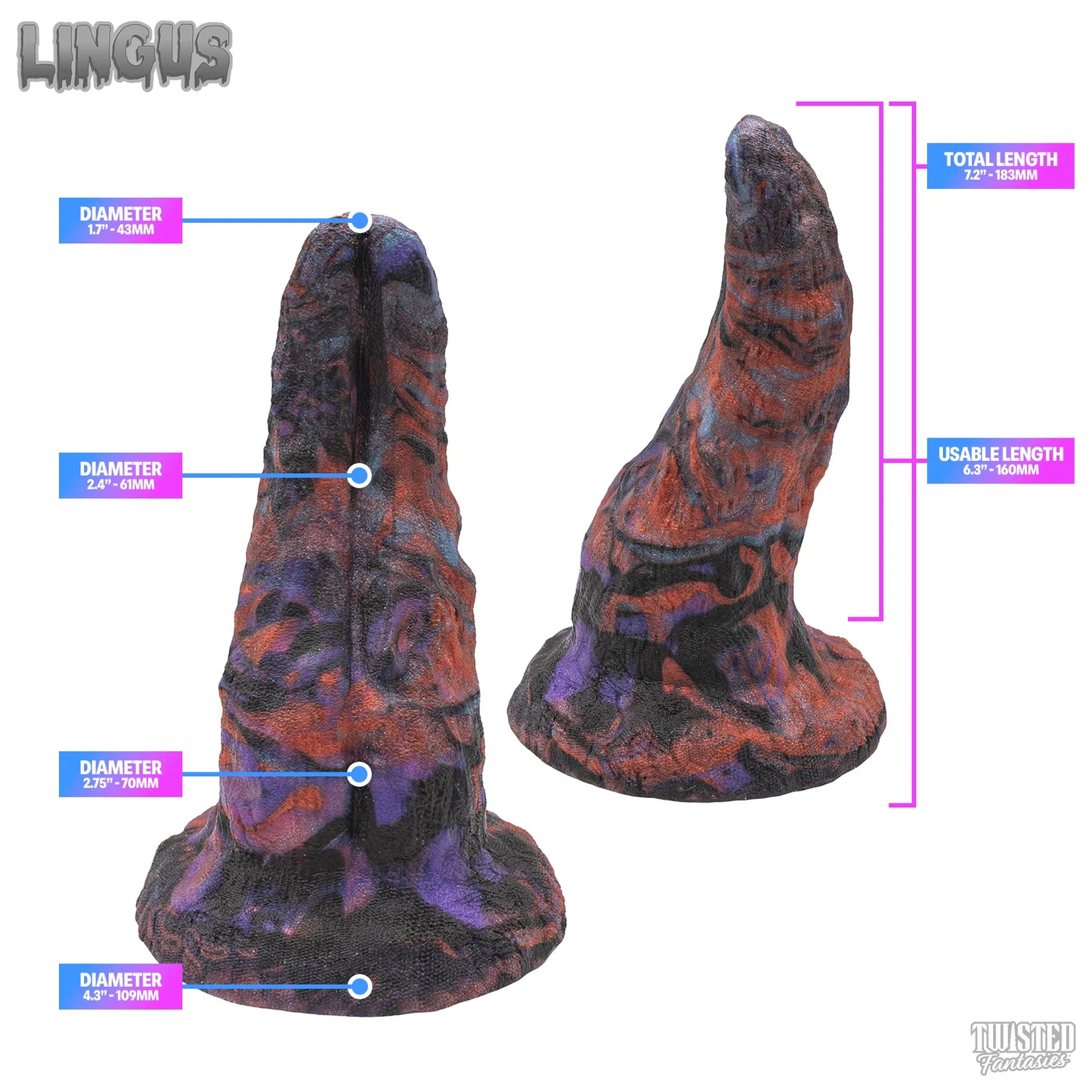 Blemished Ready to Ship Discounted-Dildo-Twisted Fantasies