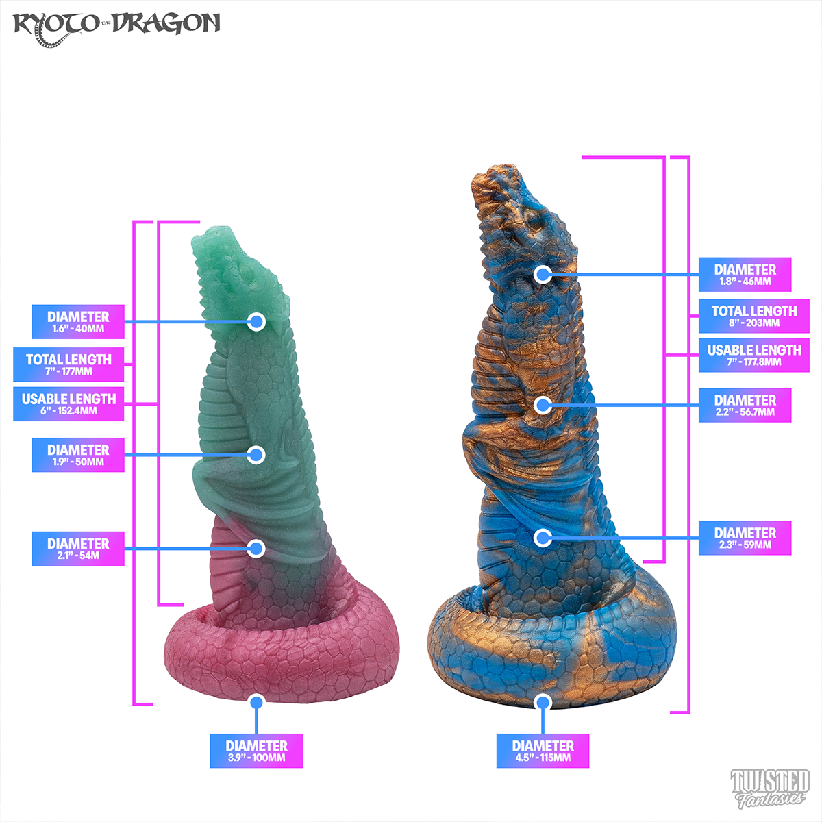 Blemished Ready to Ship Discounted-Dildo-Twisted Fantasies