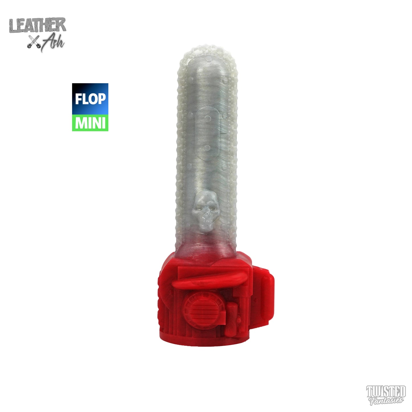 FLOP Mini Leather and Ash the Chainsaw Dildo - Medium - Standard Base