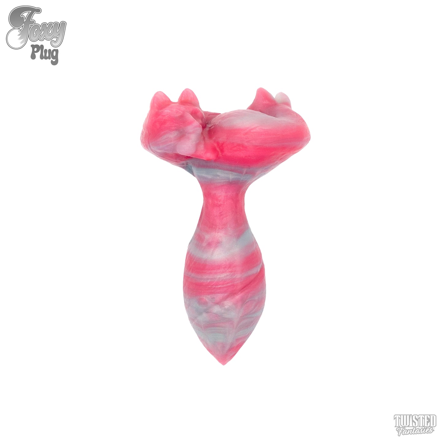Foxy Fox Tail Anal Plug Pink and Blue