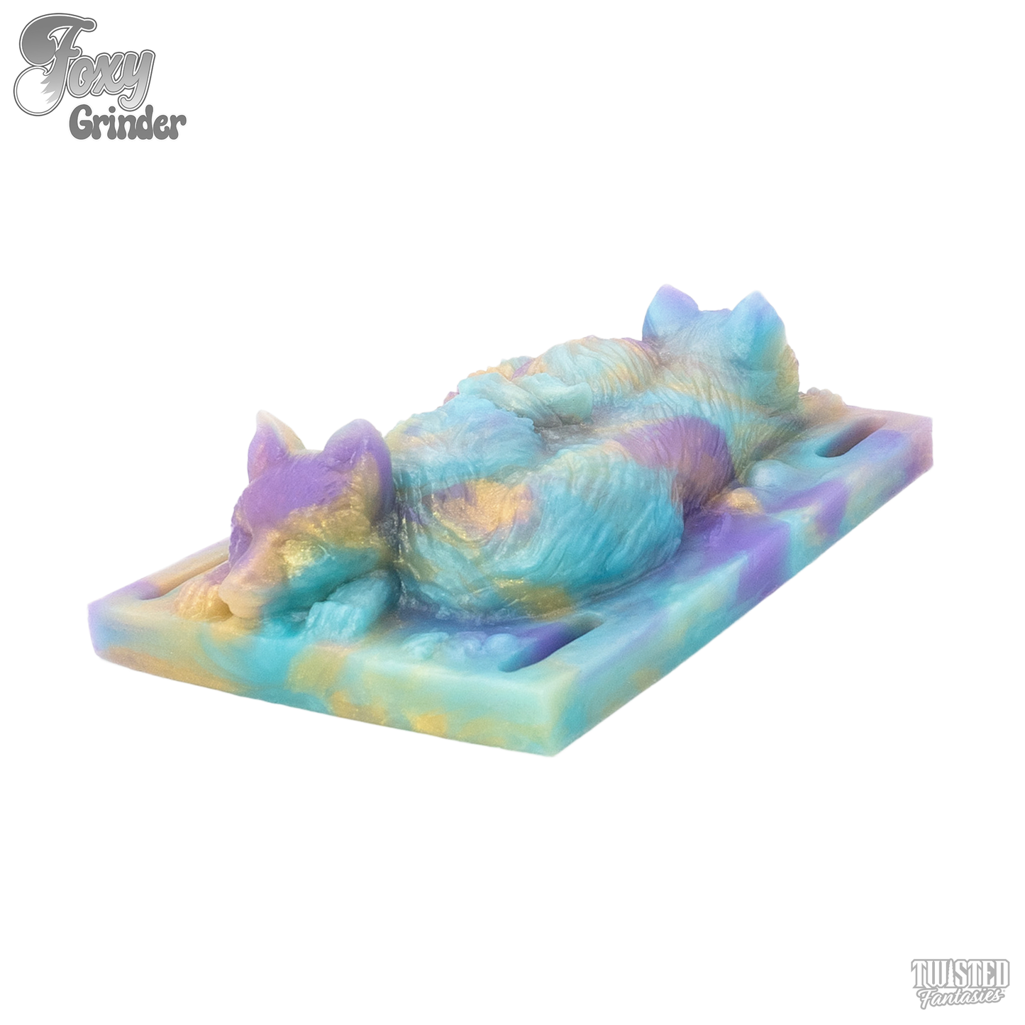 Foxy Fox Grinding Pad blue purple gold marble