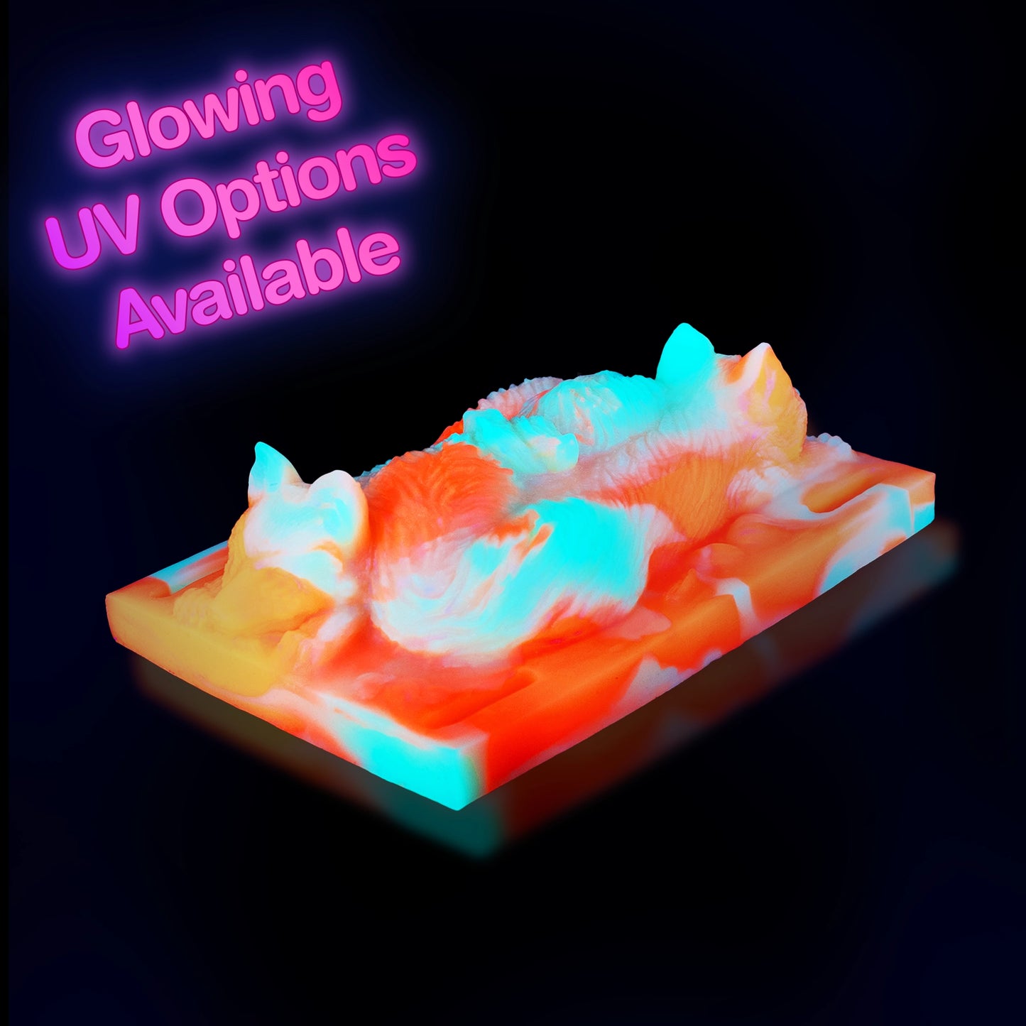 Foxy Fox Grinding Pad Glow in the dark black light