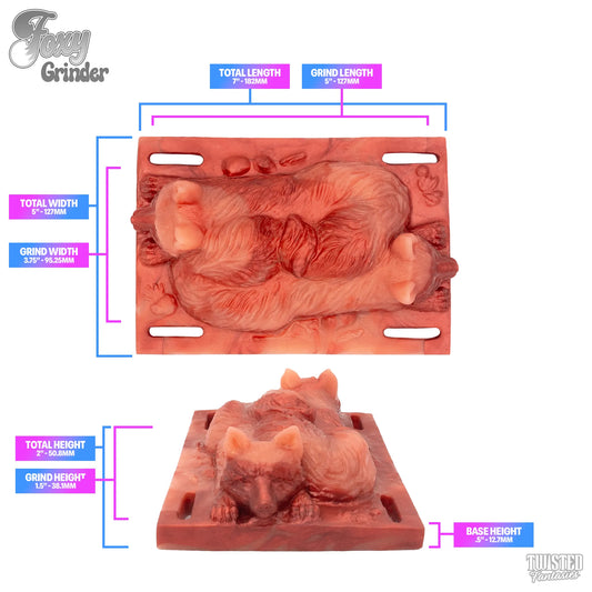 Foxy Furry Dildo Measurements
