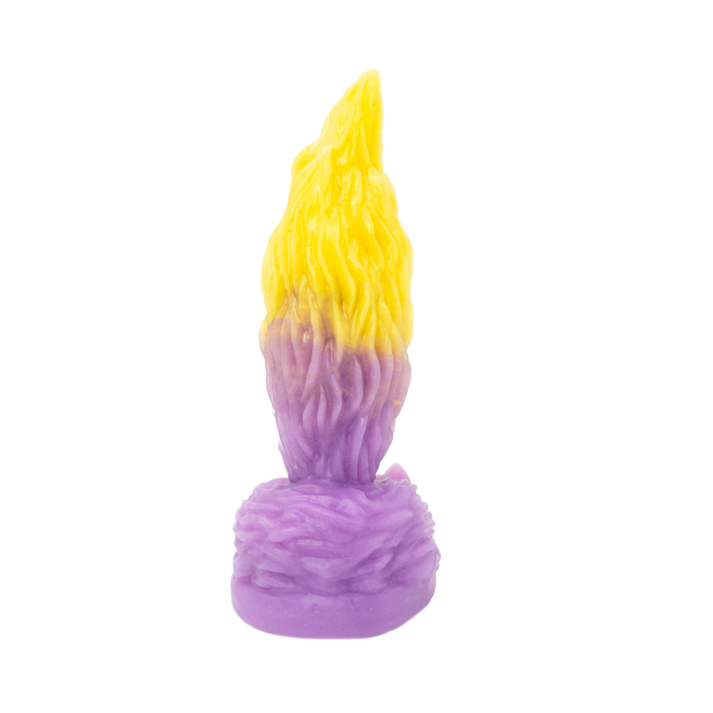 Foxy is a Fox Tail Furry Dildo in yellow to purple fade