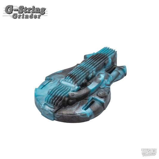 G-String the Guitar Grinder Sex Toy Blue Silver Marble