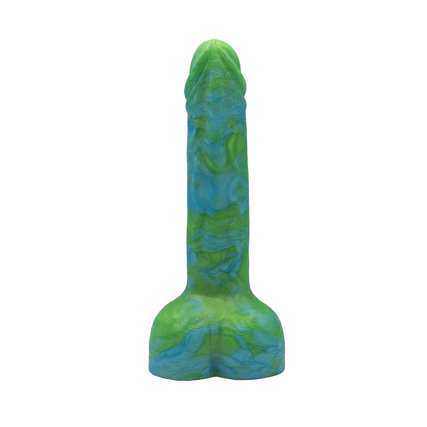 Harry Penis Dildo marble of green and blue
