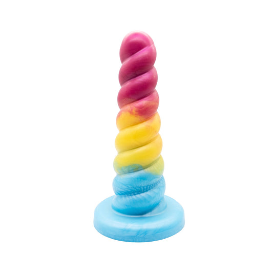 Premade XL Horny the Unicorn Stretching Dildo - Soft - Suction Cup Twisted Fantasies