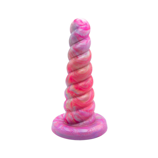 Premade XL Horny the Unicorn Stretching Dildo - Soft - Suction Cup (UV) Twisted Fantasies