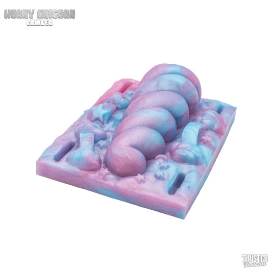 Horny Unicorn Grinding Sex Toy blue pink marble