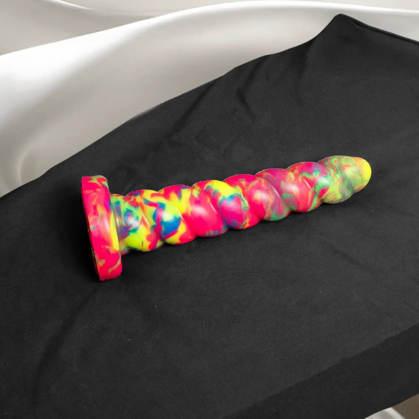 Horny Unicorn Horn Dildo on pillow