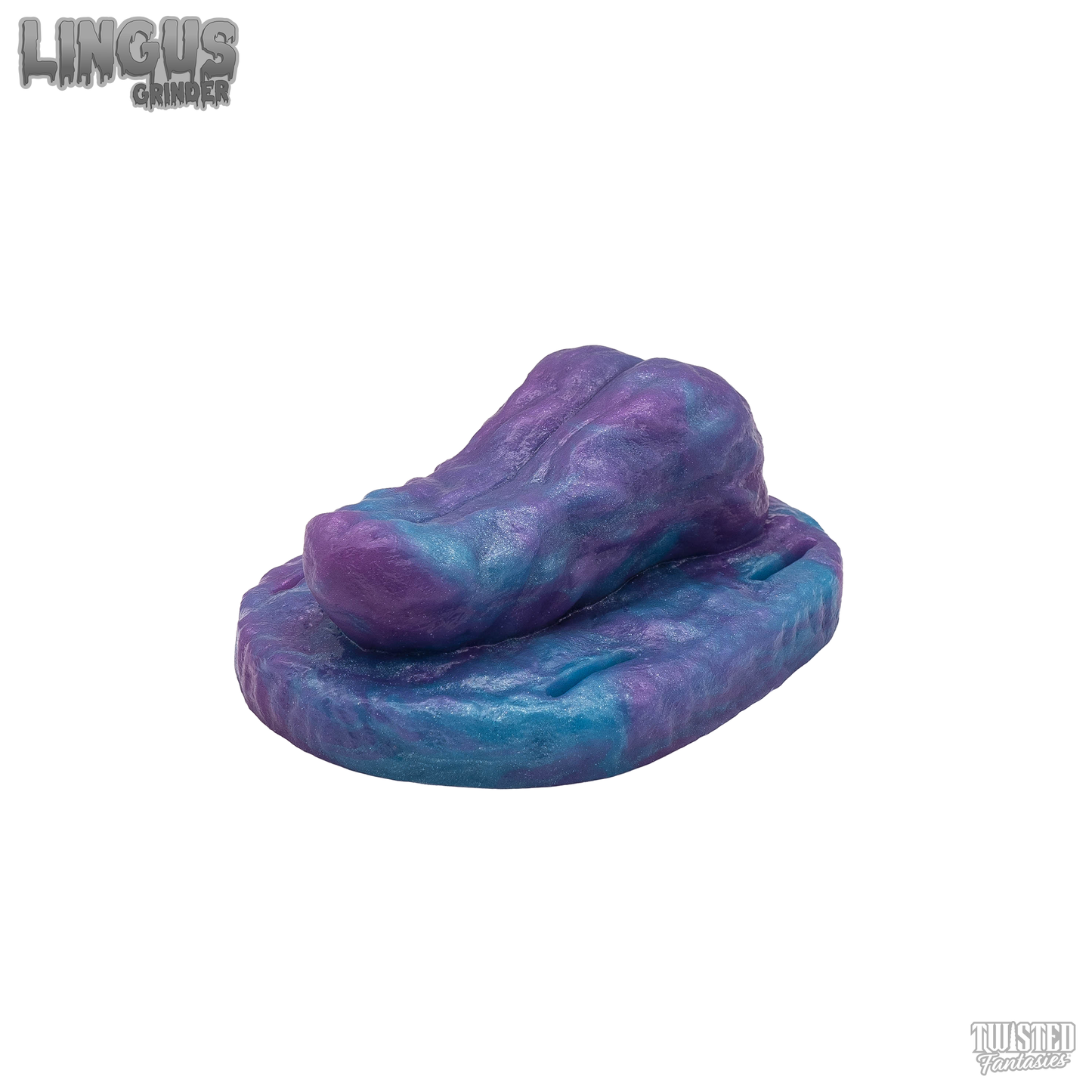 Lingus Tongue Sex Toy Grinder blue purple marble