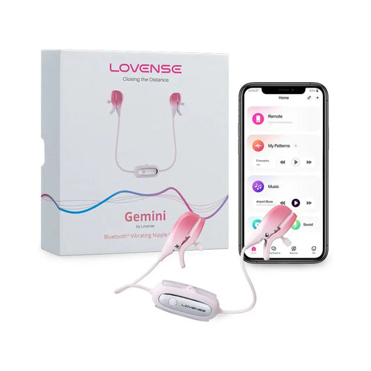 Lovense Gemini Bluetooth Rechargeable Vibrating Nipple Clamps Twisted Fantasies