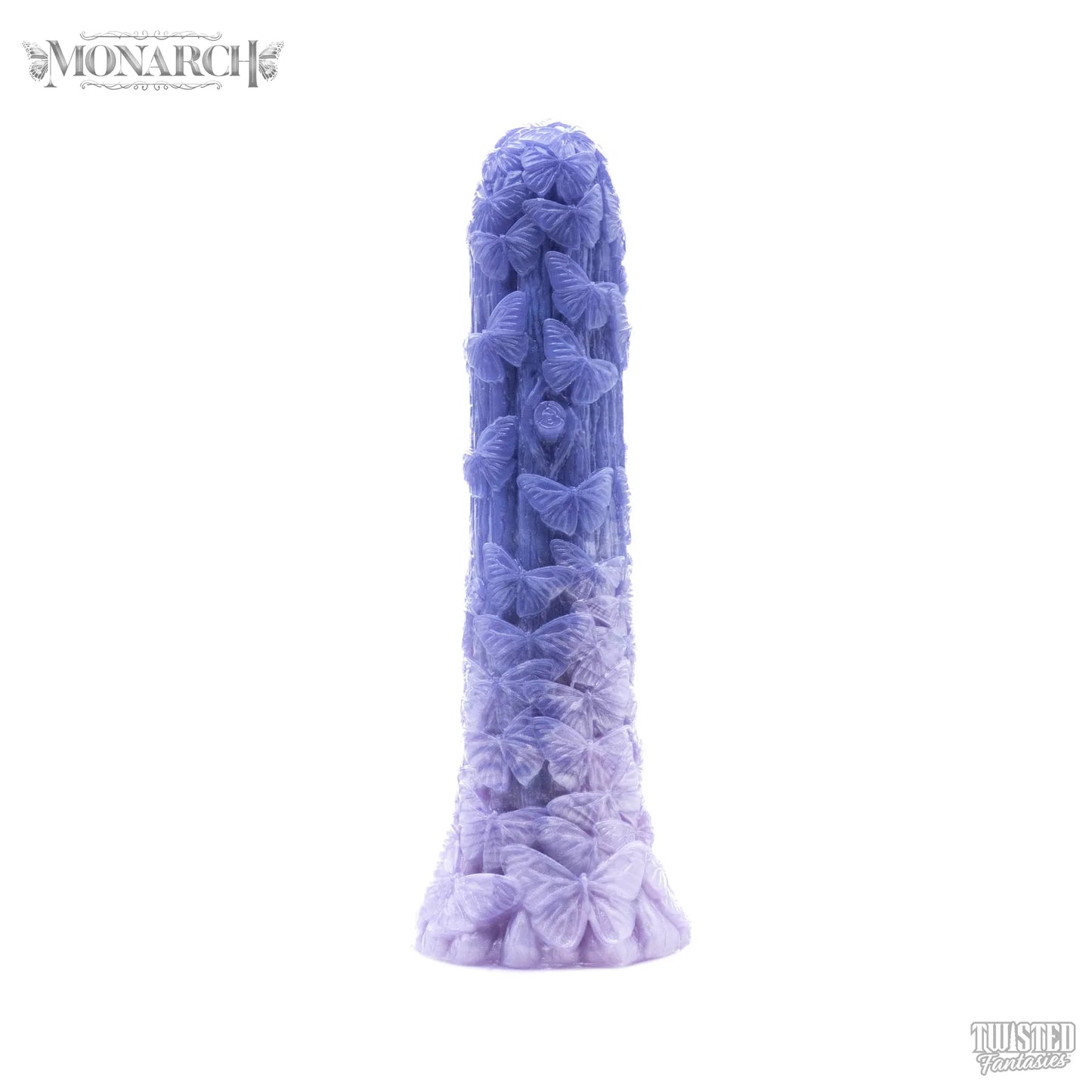 Monarch Butterfly Dildo blue lilac fade
