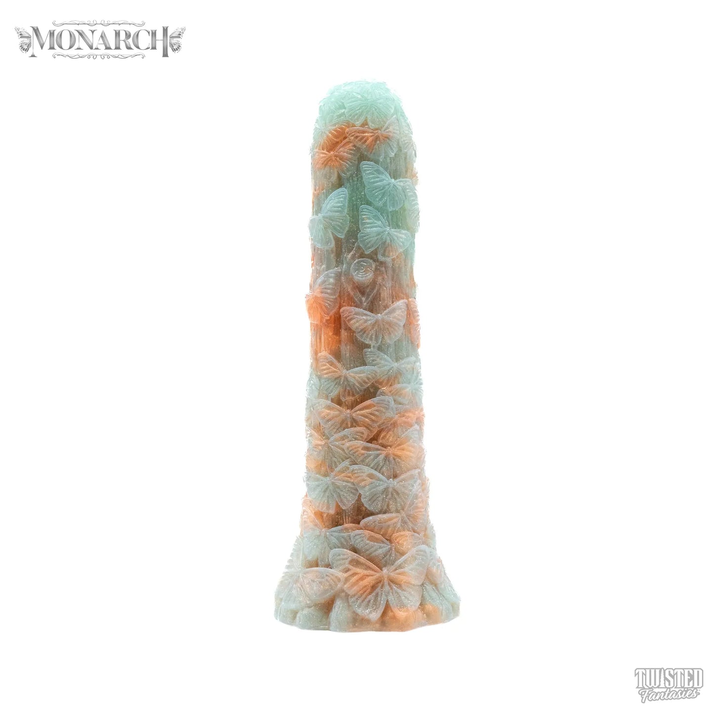Monarch Butterfly Dildo celeste copper marble