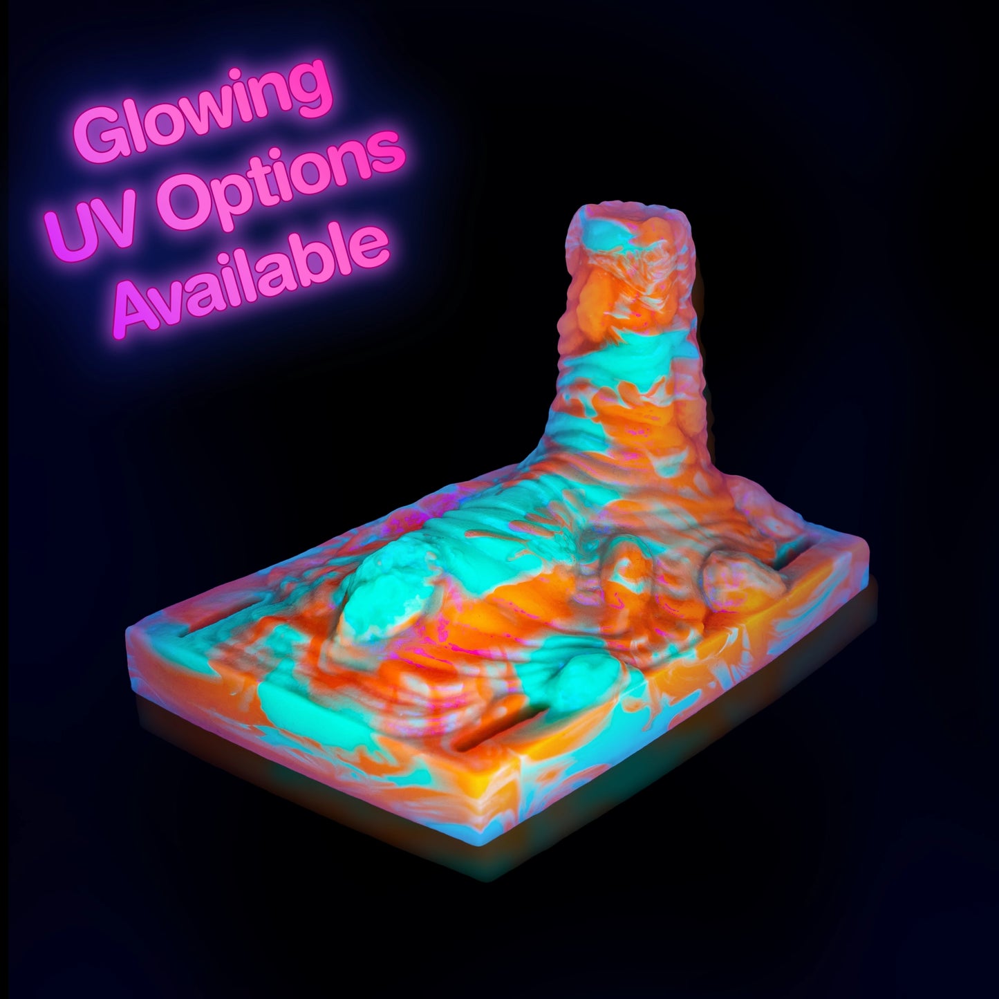Mt.FukMi Insertable Sex Grinder Glow in the Dark black light