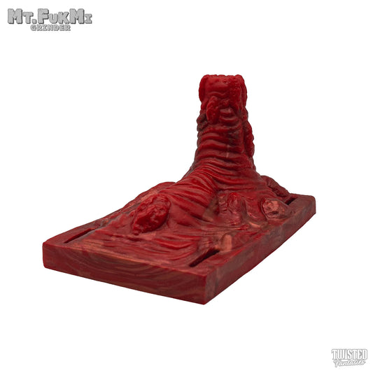Mt.FukMi Insertable Sex Grinder red burgundy lava drips