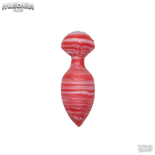 Muscaria Mushroom Anal Plug Scarlet and White