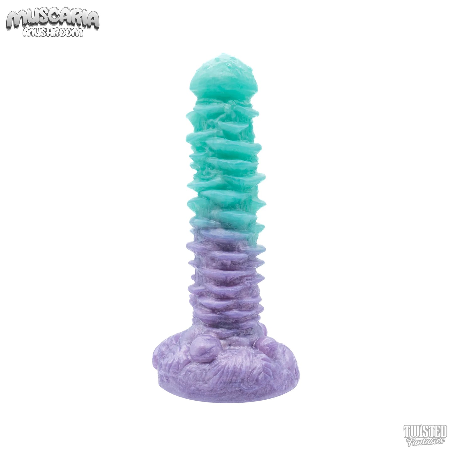 Muscaria Unique Mushroom Dildo celeste blue lilac fade
