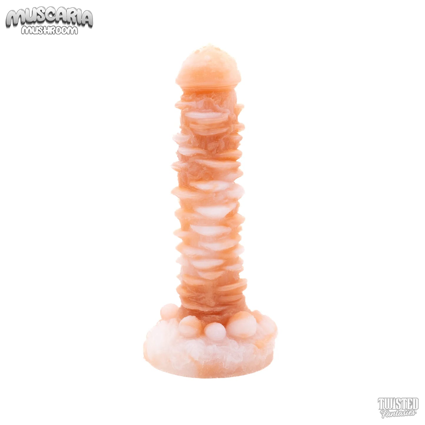 Muscaria Unique Mushroom Dildo copper white marble