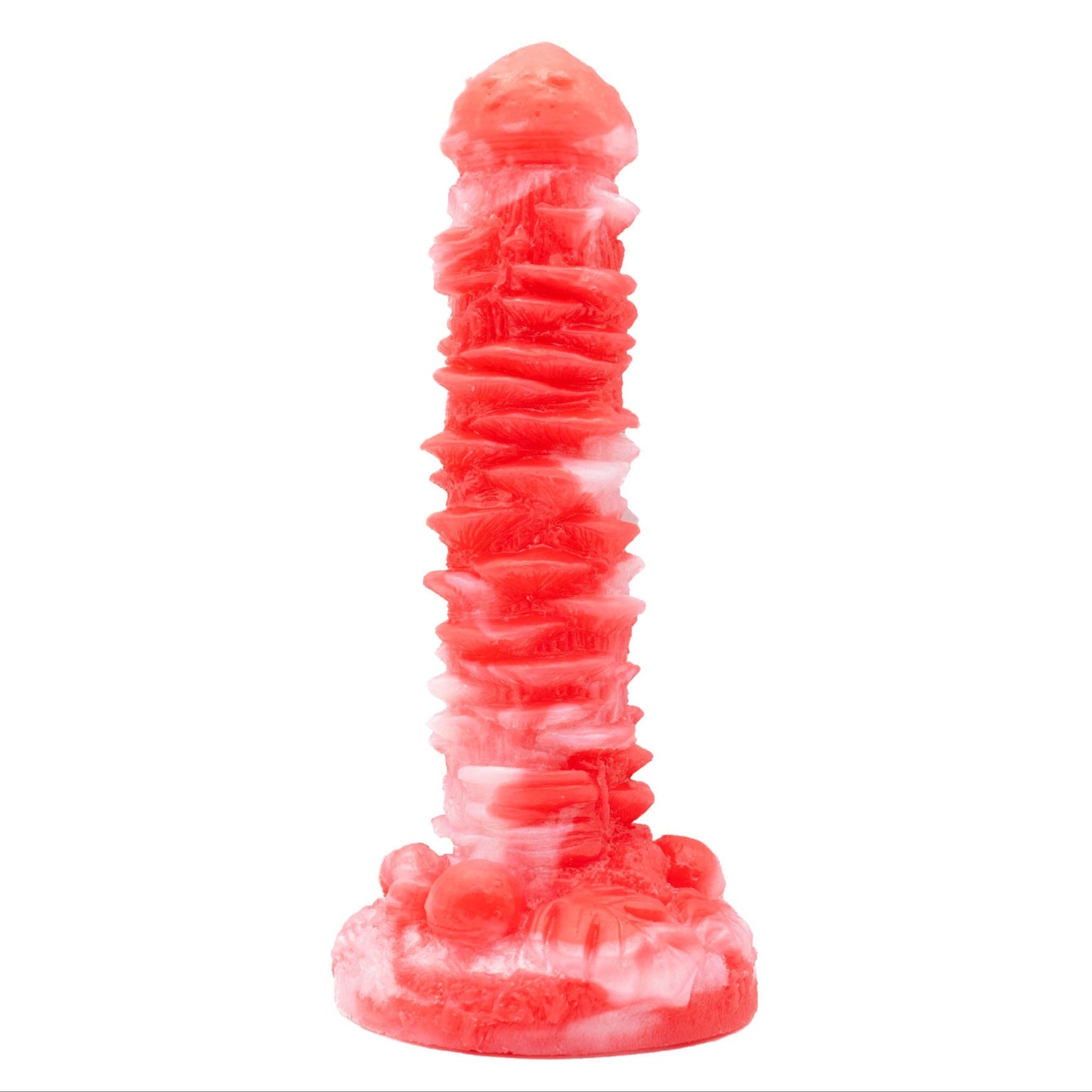 Muscaria Unique Mushroom Dildo red and white marble