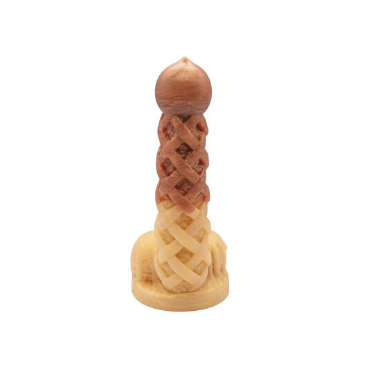 Premade Peach Pie A La Mode Dildo - Medium - Suction Cup