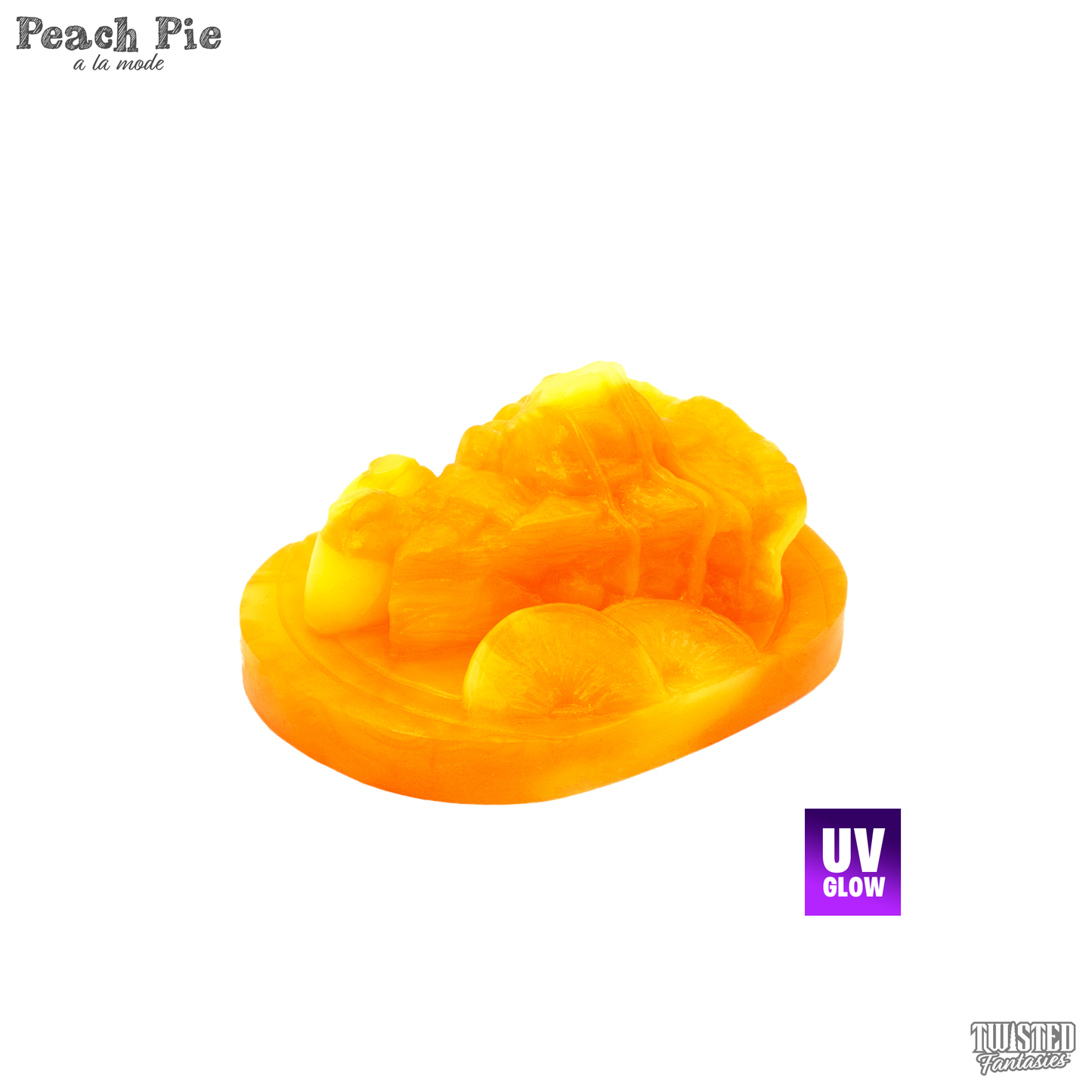 Peach Pie ala mode Handheld Sex Toy Grinder UV yellow UV orange marble