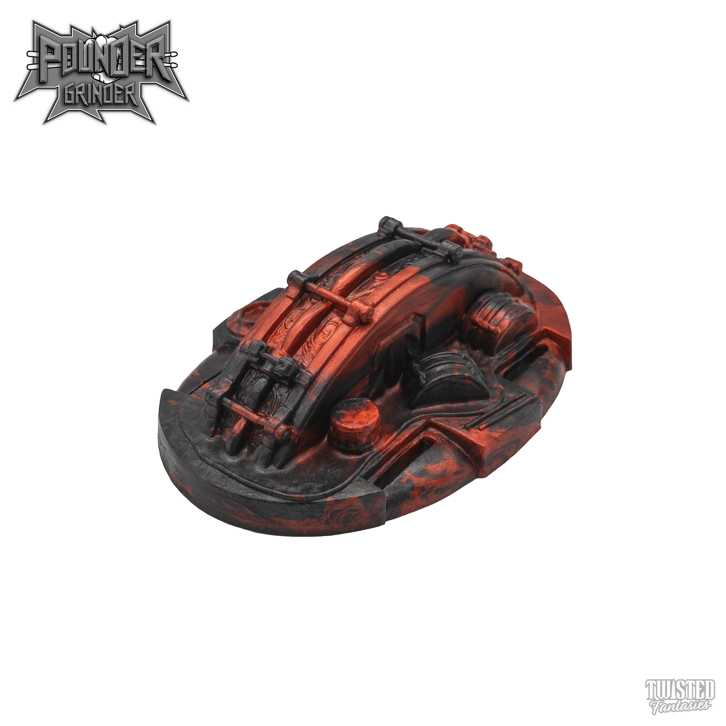 Pounder Drums Humping Sex Toy Black Red Marble