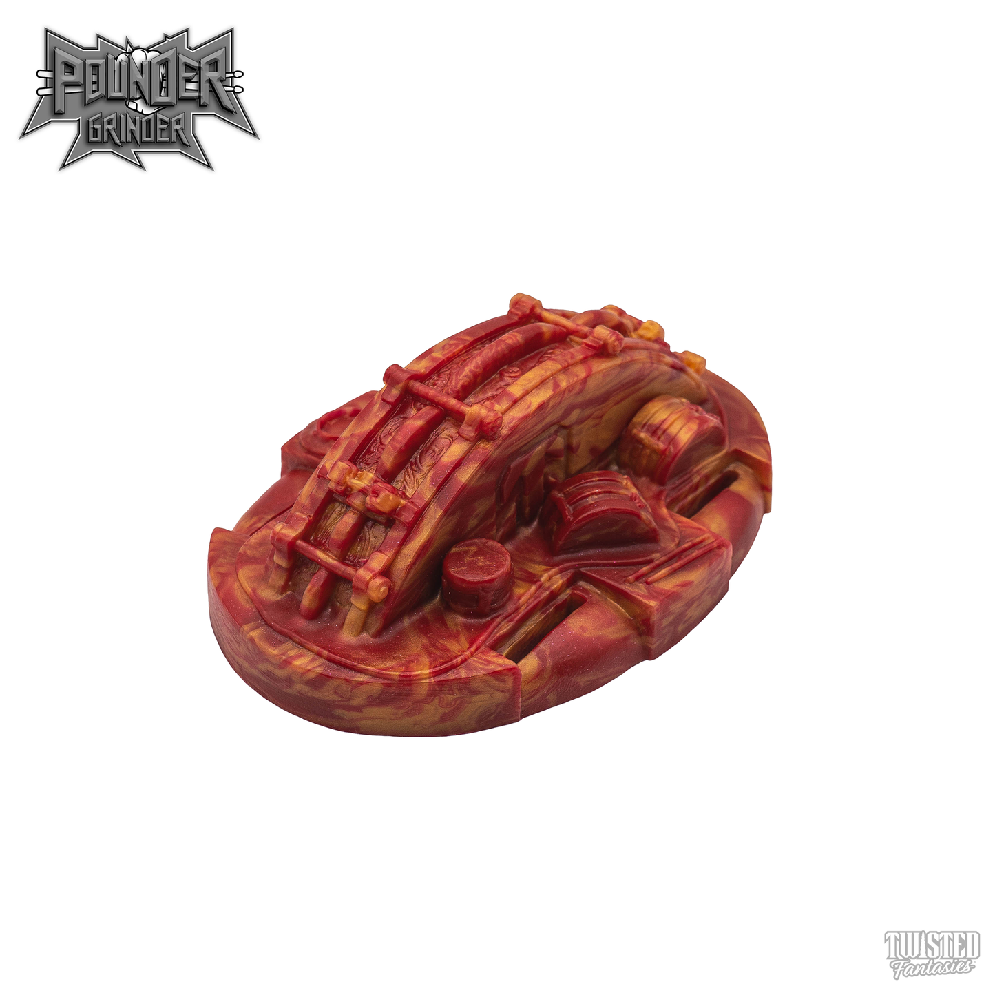 Pounder Drums Humping Sex Toy red gold marble