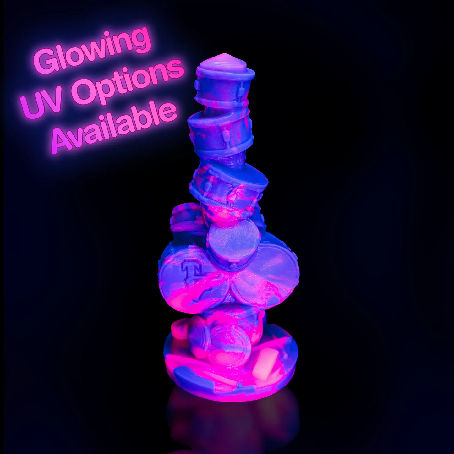 Pounder Knot Dildo UV glow in the dark