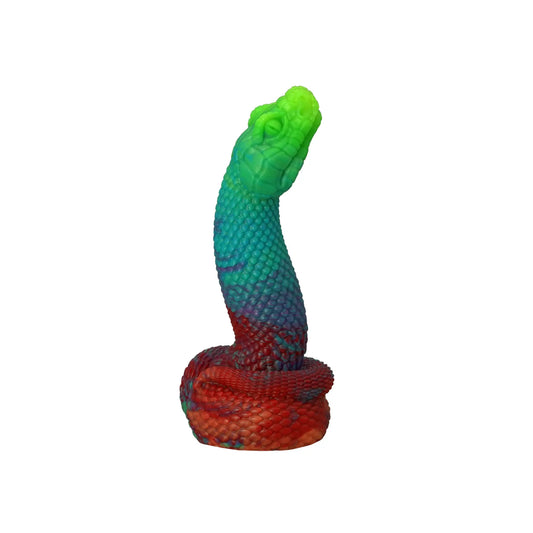 Premade Nathara the Snake Dildo - Medium - Suction Cup (UV) Twisted Fantasies