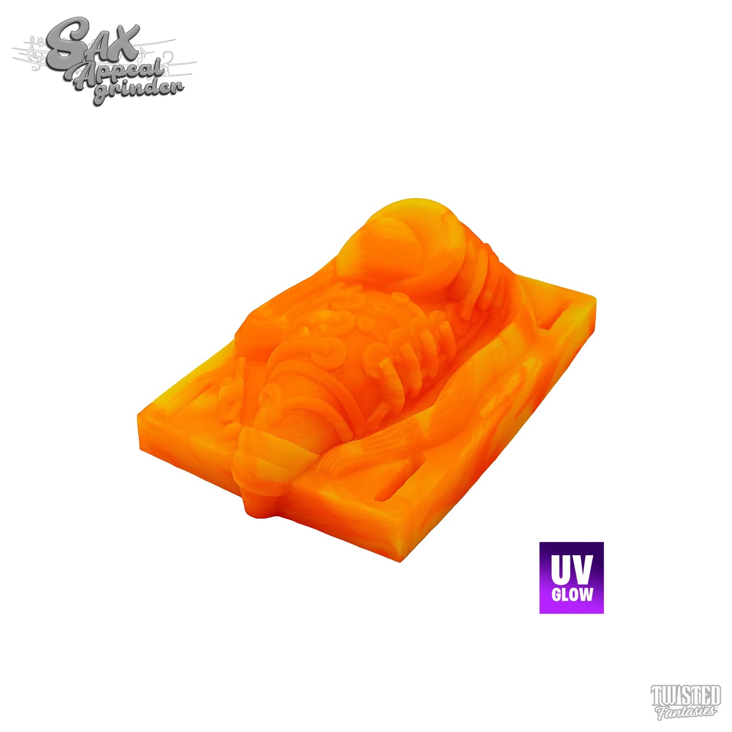 Sax-Appeal Saxophone Humping Sex Toy UV Yellow UV Orange marble
