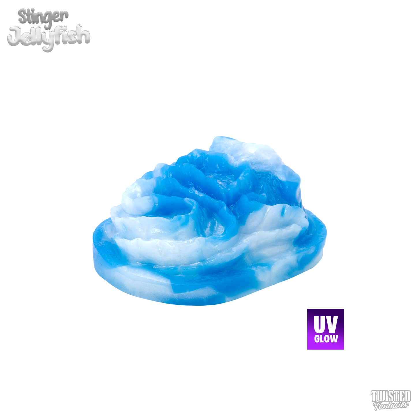 Stinger the Jelly Handheld Sex Toy Grinder Blue and White