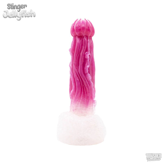 Stinger Jelly Dildo pink white fade