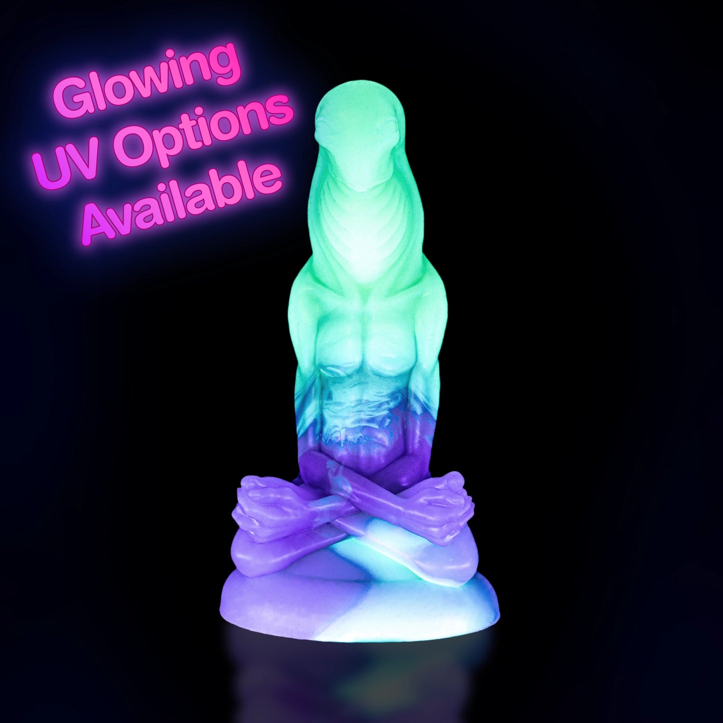 XAEON Alien Dildo uv glow in the dark