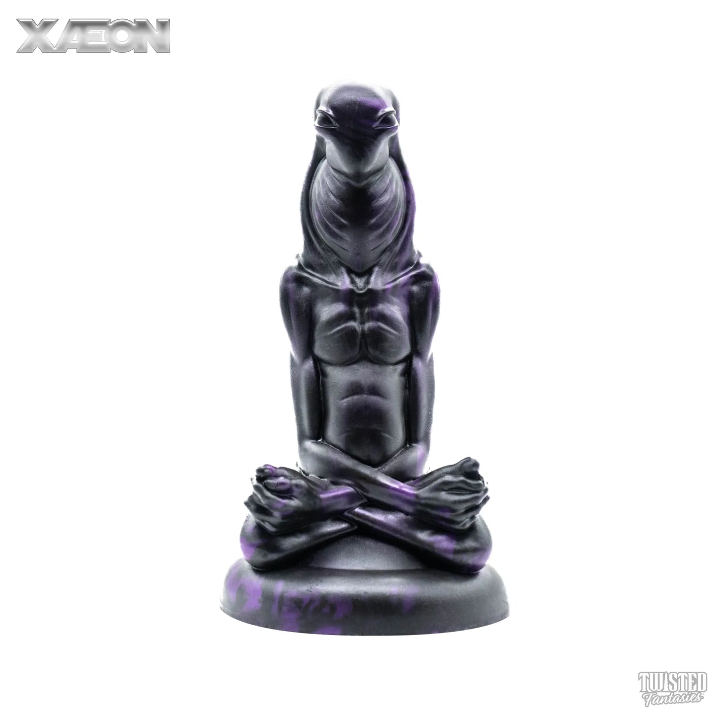 XAEON Alien Dildo black purple marble