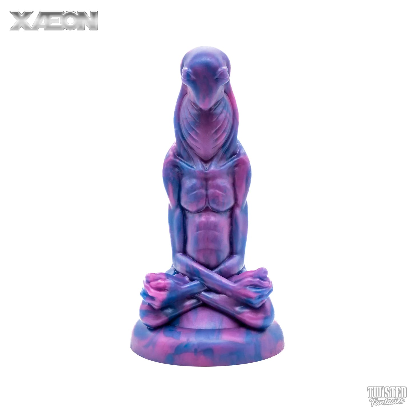 XAEON Alien Dildo purple blue marble