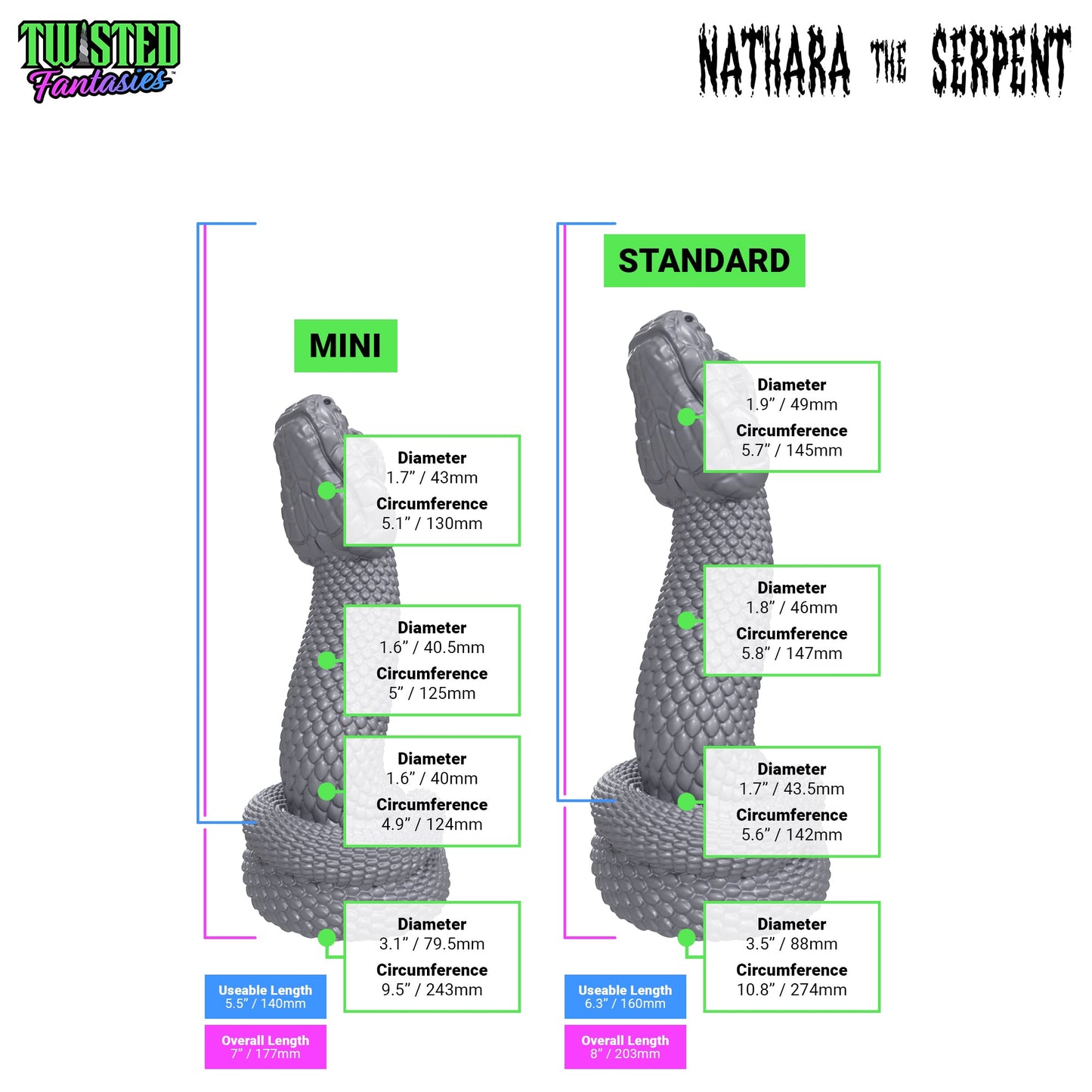 Nathara The Serpent Dildo - Twisted Fantasies