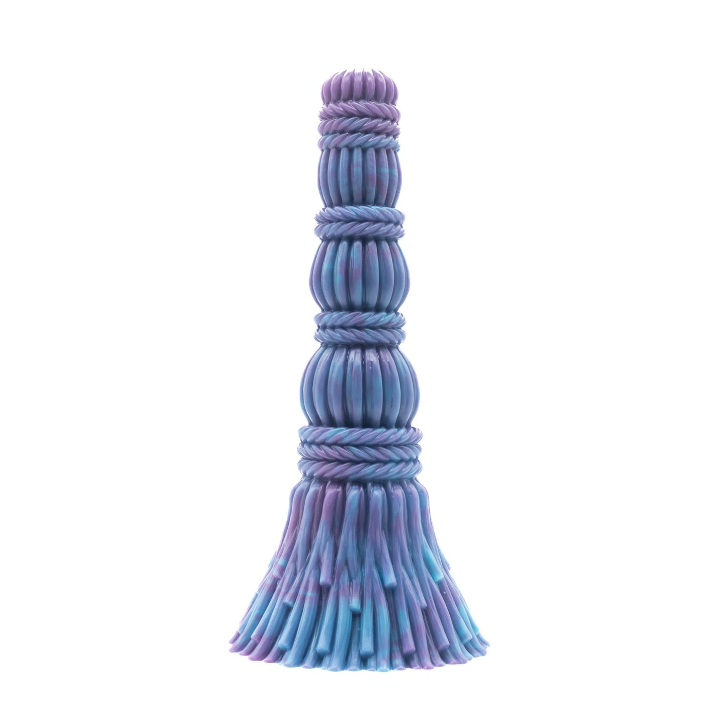 marble of blue and purple Brümhilda Witches Broom Dildo - Twisted Fantasies