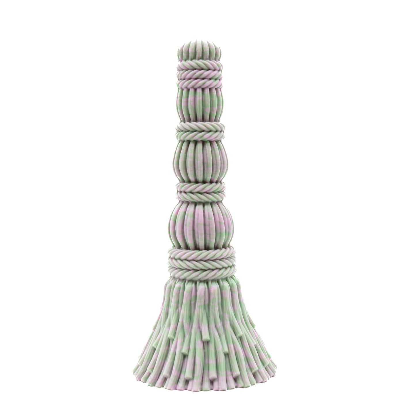 brumhilda witches broom marble of pastel green and pastel lilac