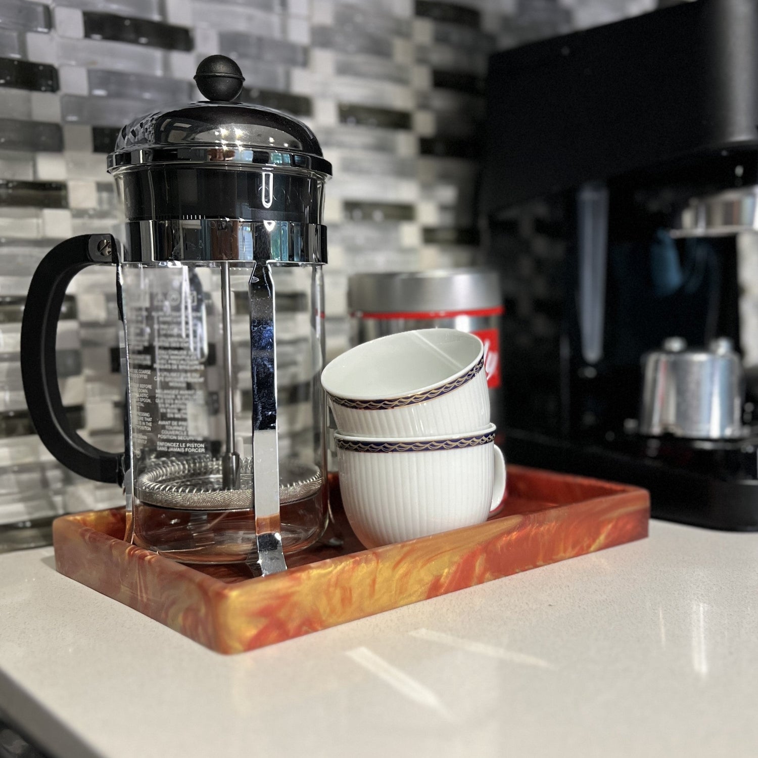 Custom Silicone Tray - Used to hole coffee