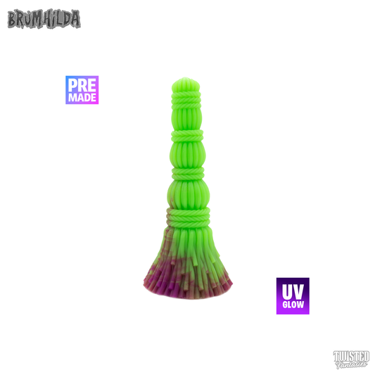 Premade Brümhilda the Witches Broom Dildo - Medium - Suction Cup